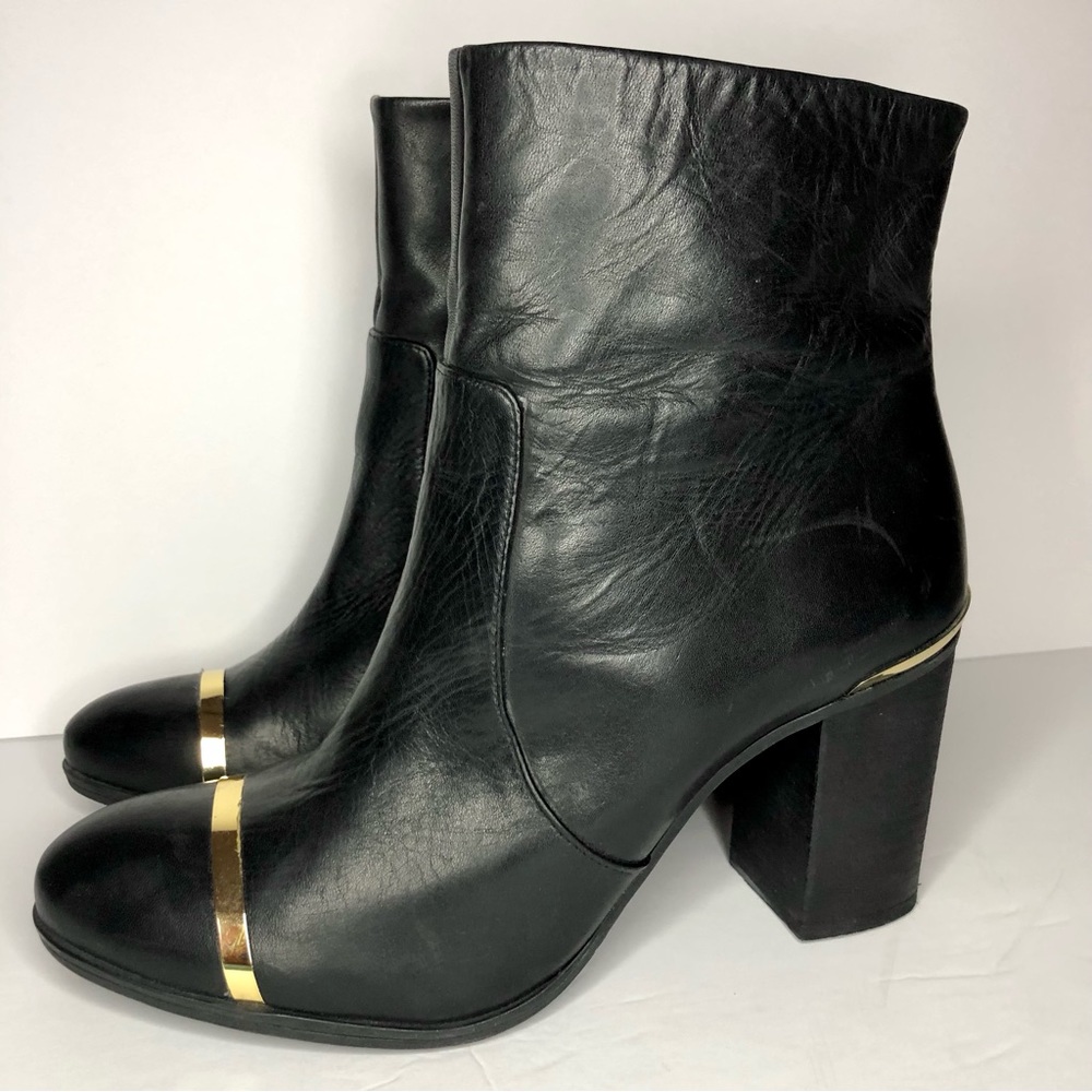 SCHUTZ Ankle Boots “Caelainn” Black Leather Size 8
